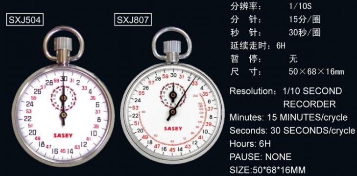 點擊查看詳細信息<br>標題：SXJ504、SXJ807機械秒表 閱讀次數：2416